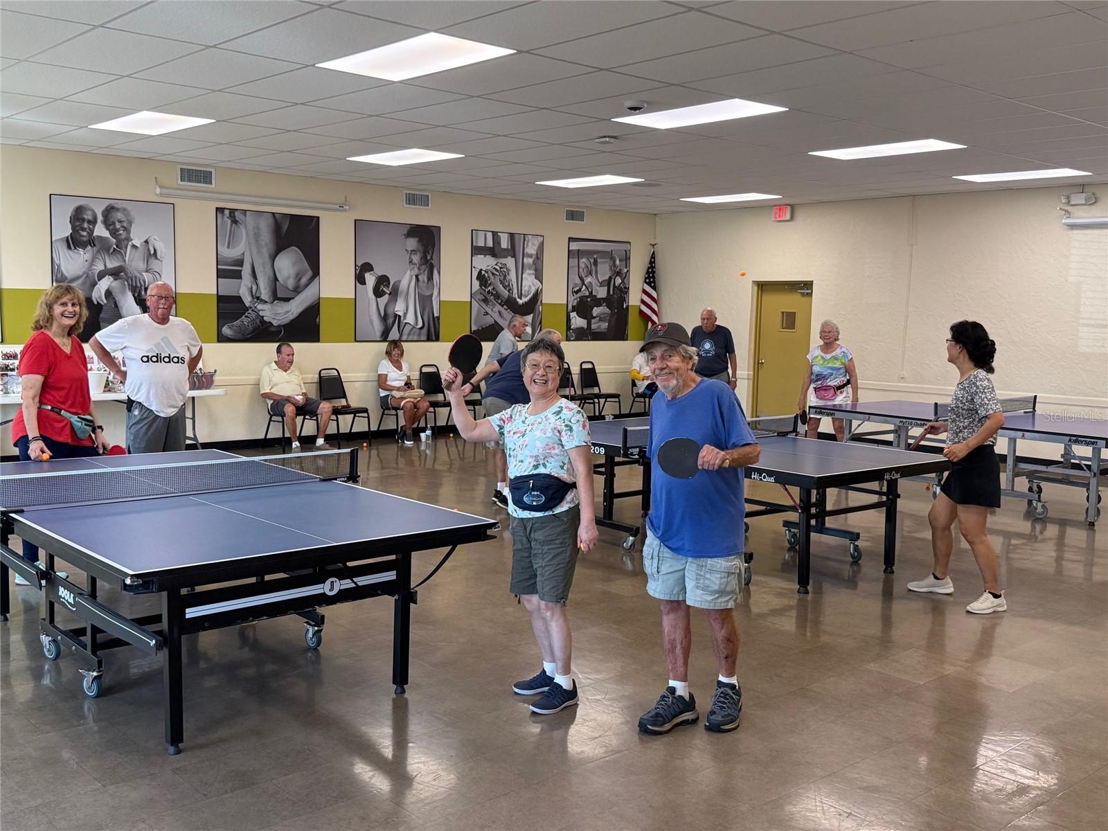 Table tennis...or ping pong.  Residents just wanna have fun.