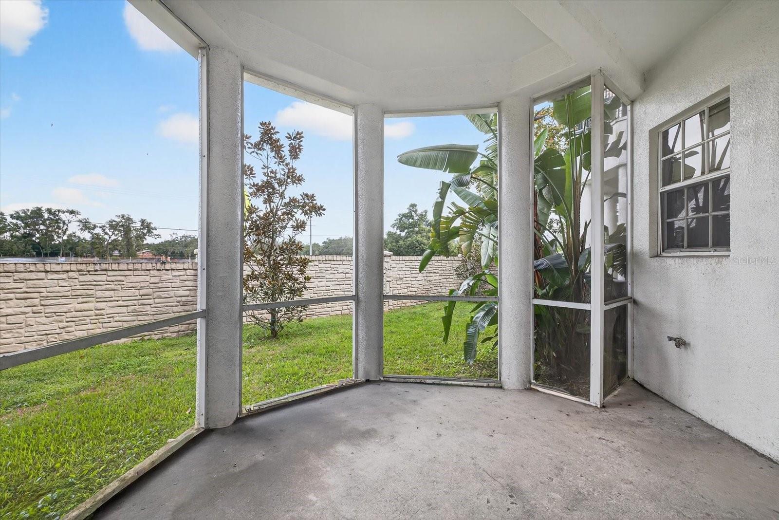 ENCLOSED REAR PORCH