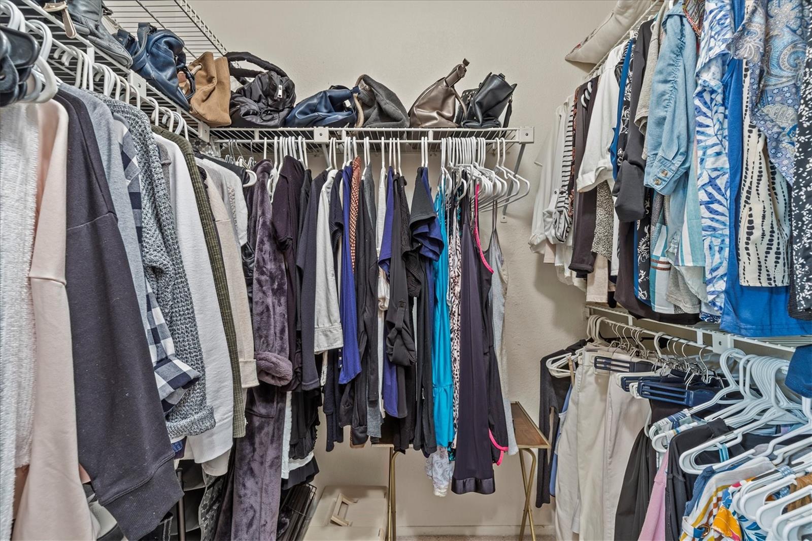 primary walk in closet