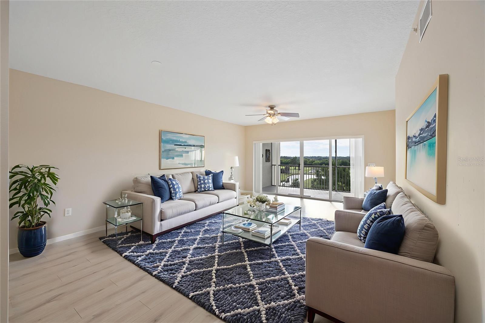 Virtually Staged Living room