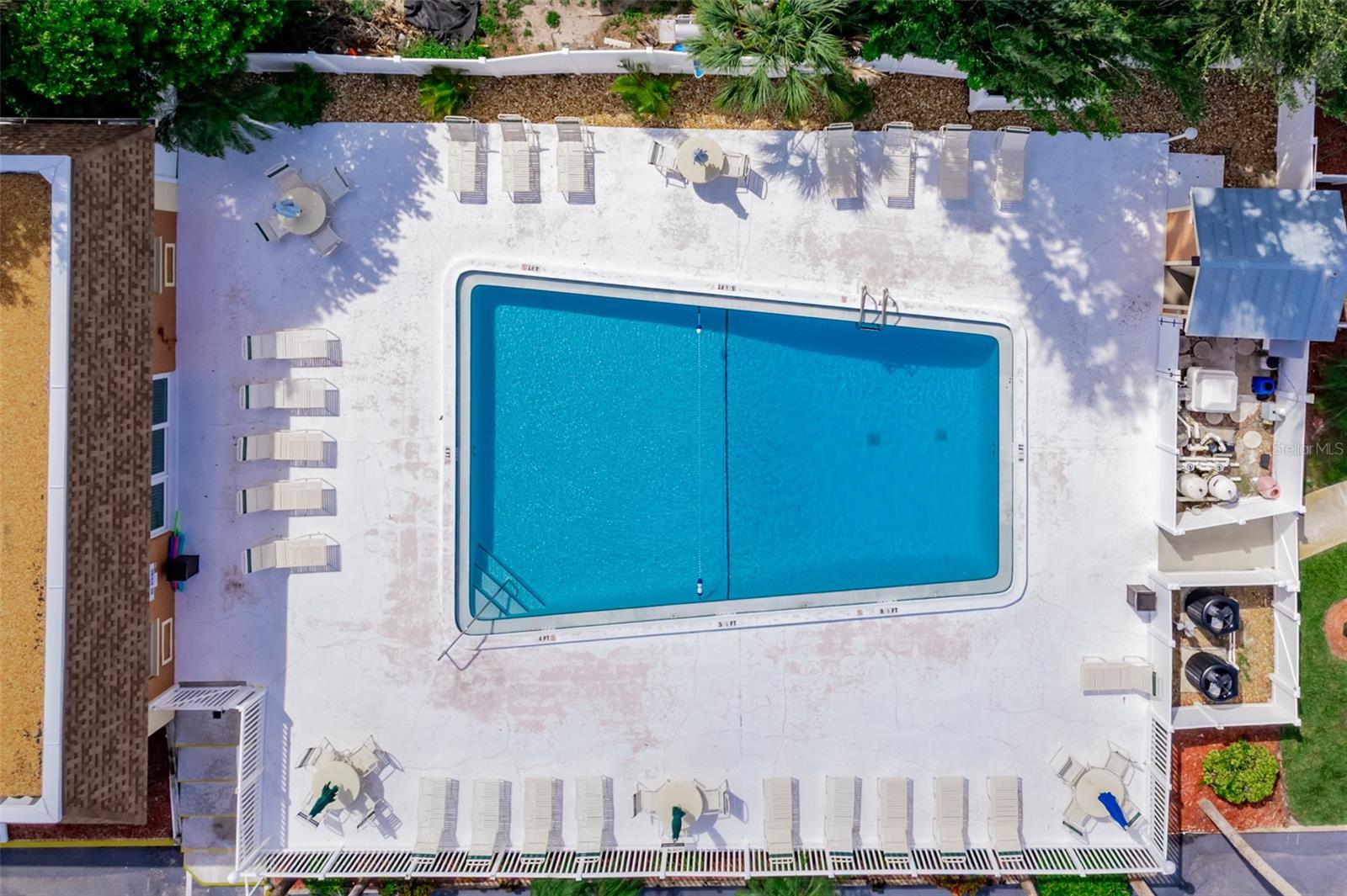 Aerial View of the Clubhouse Pool