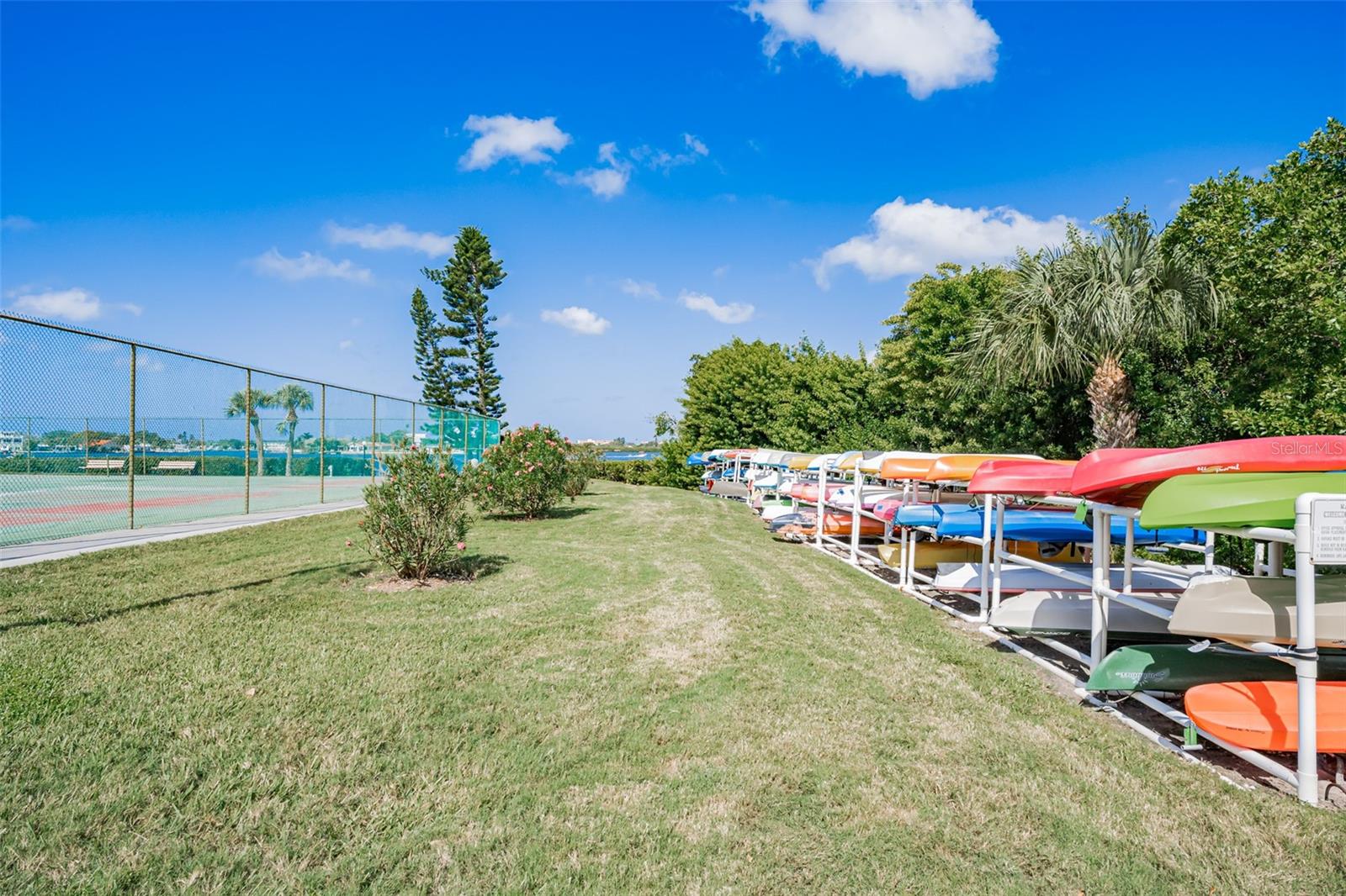 Tennis Courts and Boat Storage on the Intracoastal