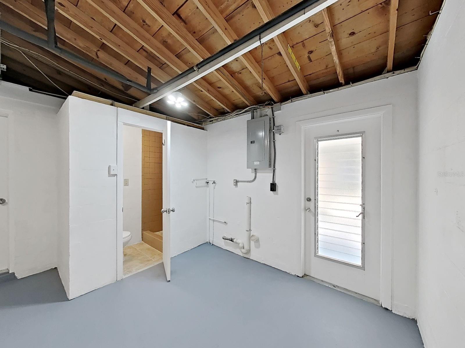 Bathroom in Garage