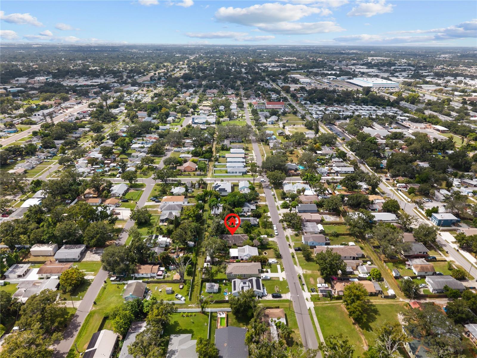 Aerial West view