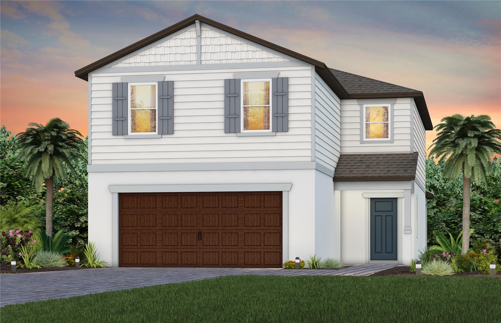 Exterior Rendering, Elevation C1