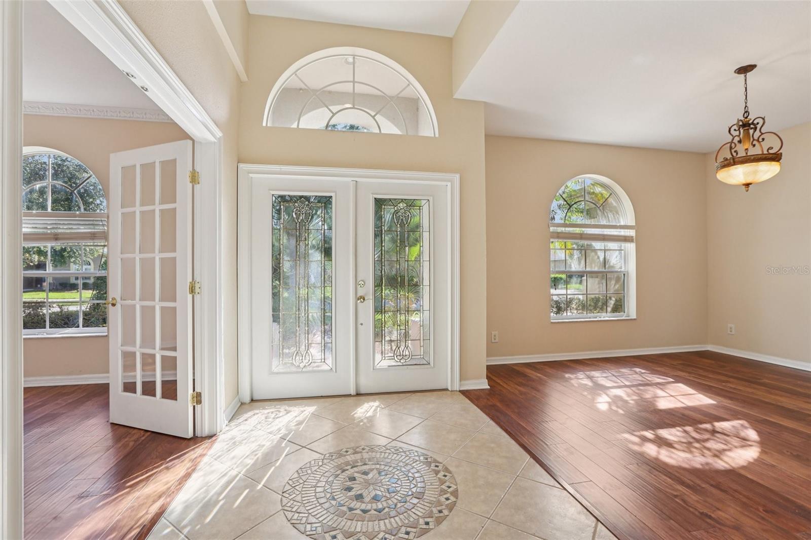 Front entrance, Double doors
