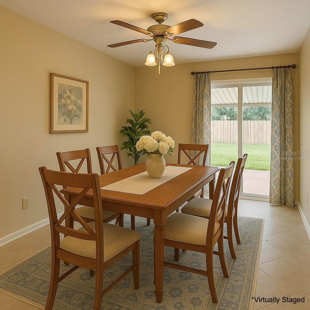 Dining Room Virtually Staged
