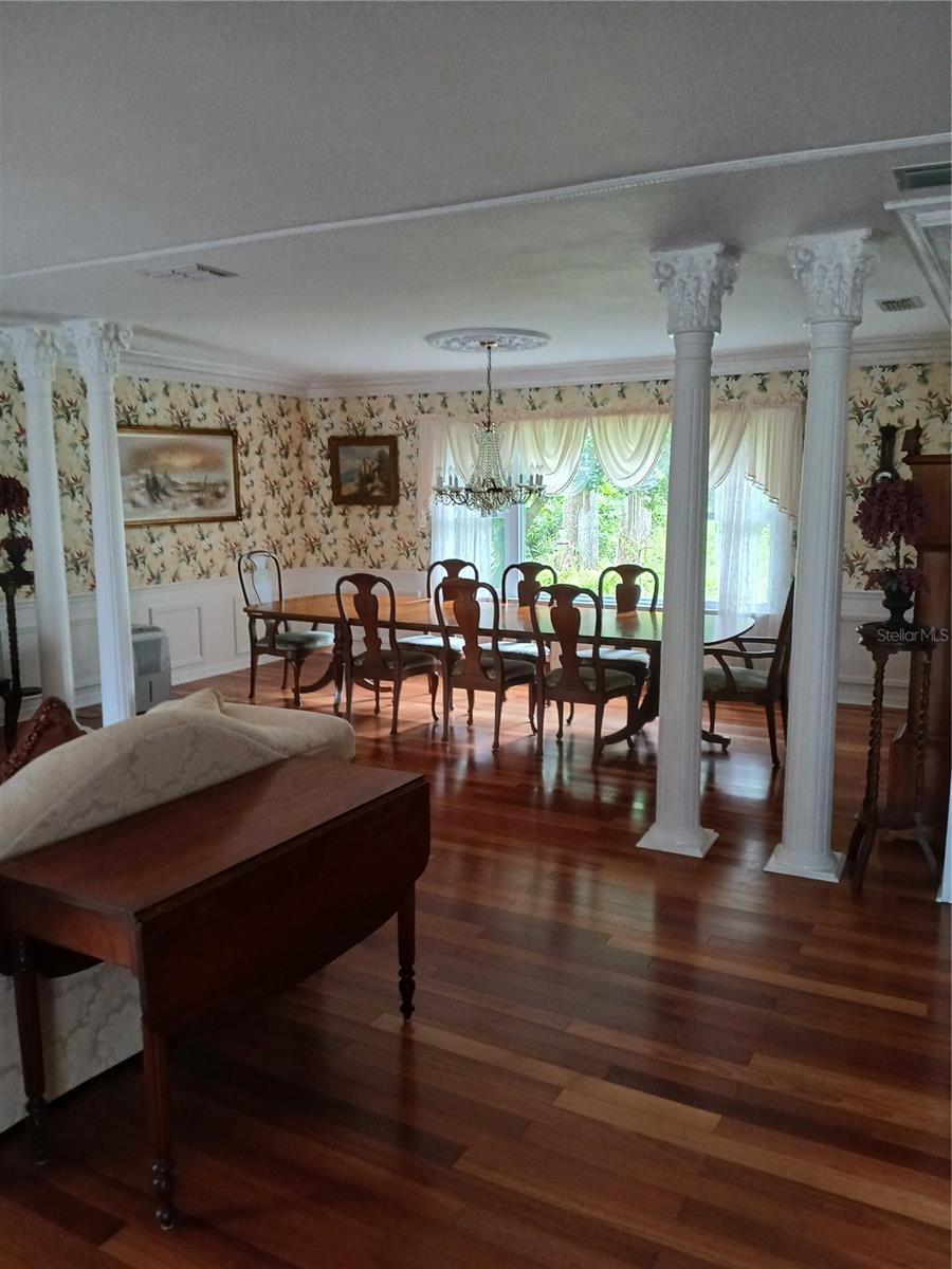 Living room looking into Dining room