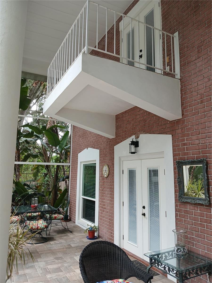Balcony from upstairs Master Bedroom