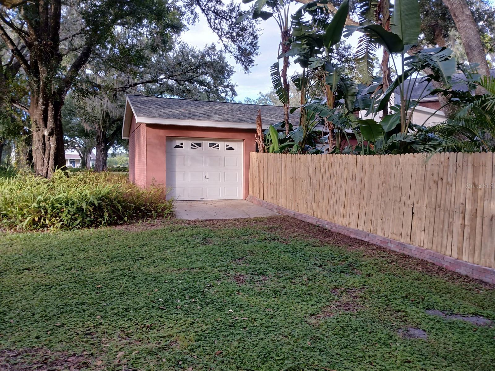 Back side of Drive Thru Garage