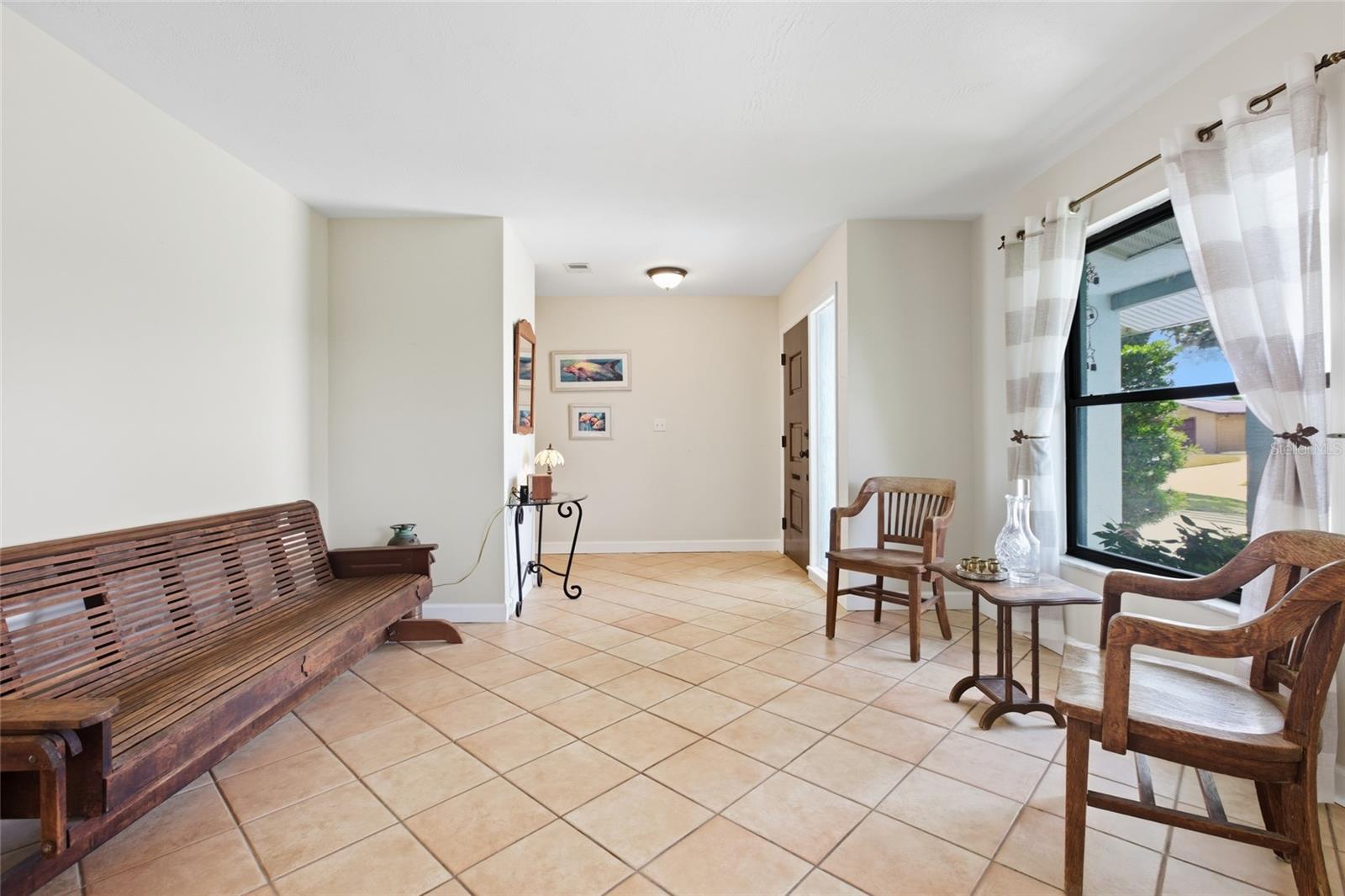 The house is filled with natural light!