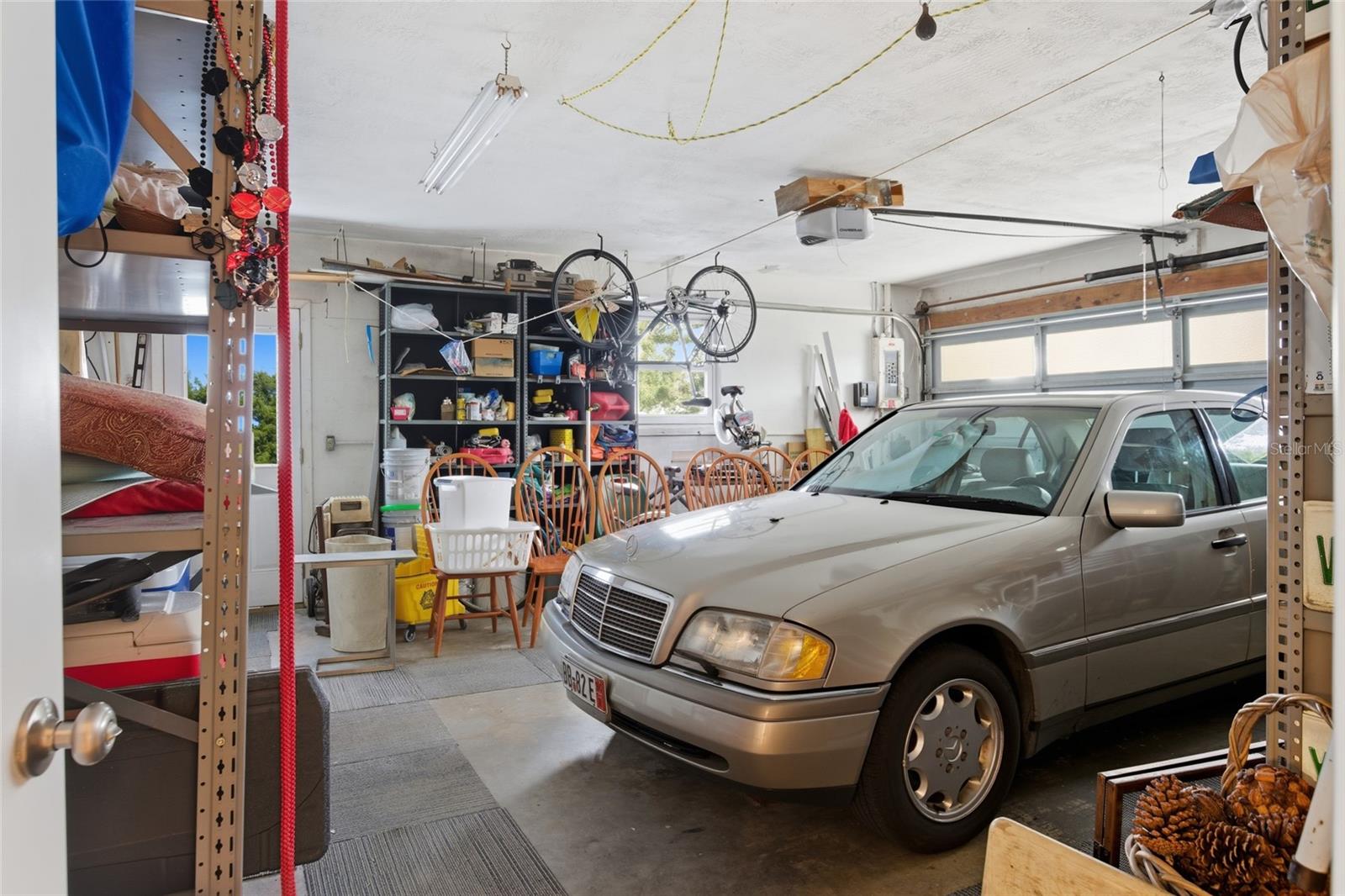 Large 2-car garage with plenty of workshop space!