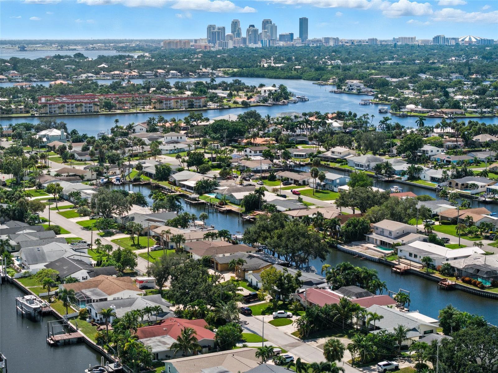 Less than 10 minutes from downtown St. Pete and great proximity to the interstate to get to Tampa!