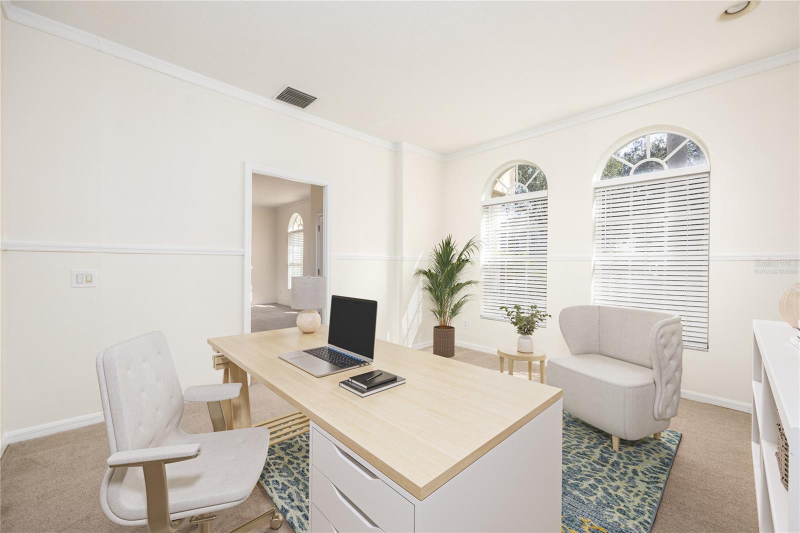 Den/Office Virtually Staged