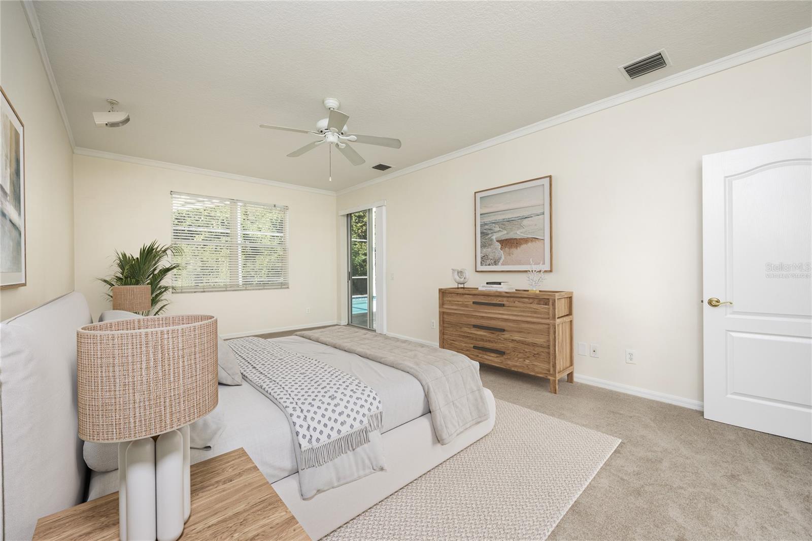 Primary Bedroom Virtually Staged