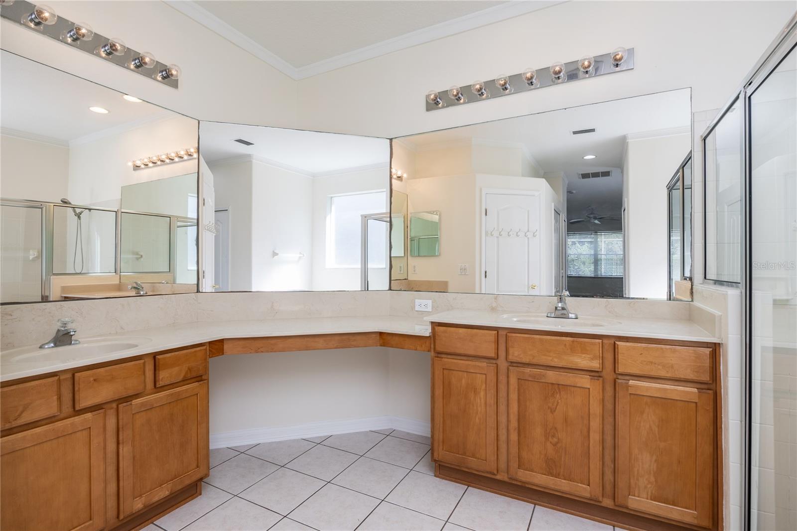 Primary Bathroom with double vanities!