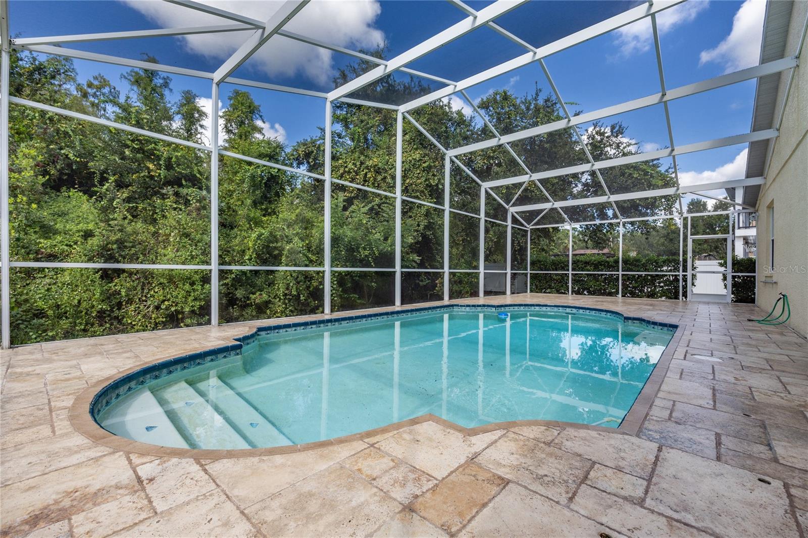 Pool with nice deck