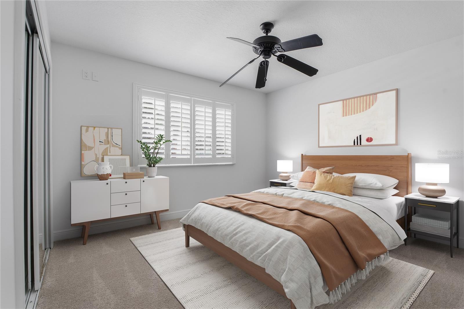 Virtually Staged Bedroom 3 2nd Floor