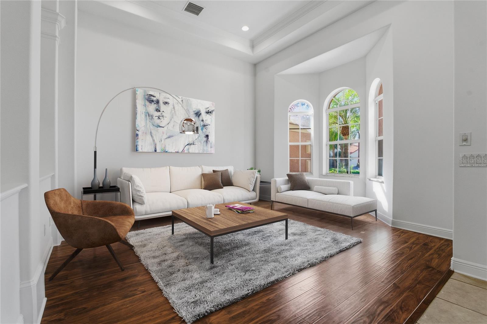 Virtually Staged Living Room