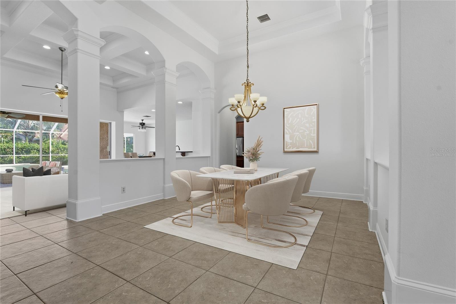 Virtually Staged Dining Room