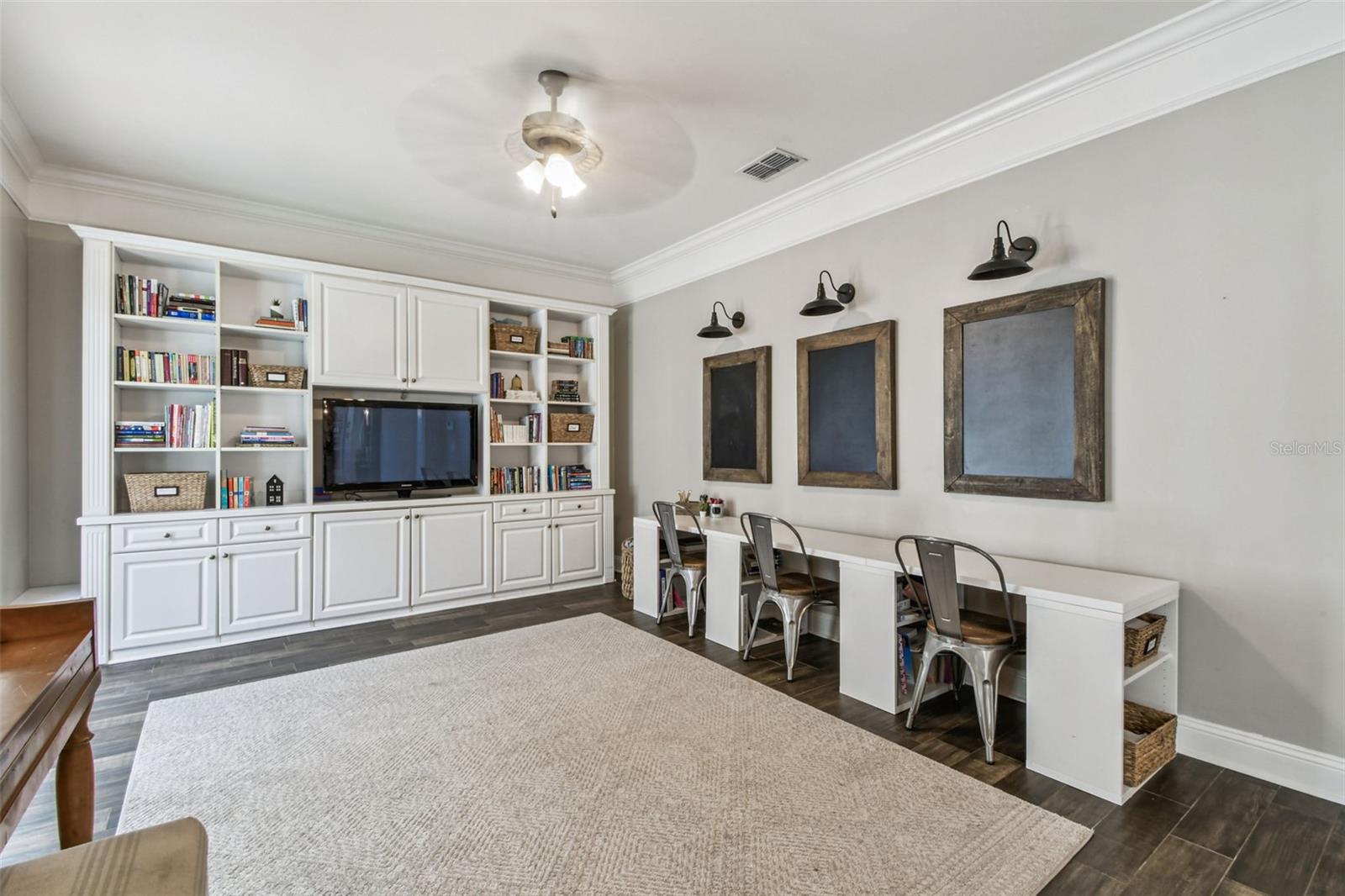 Family Room (currently being used to homes school children)
