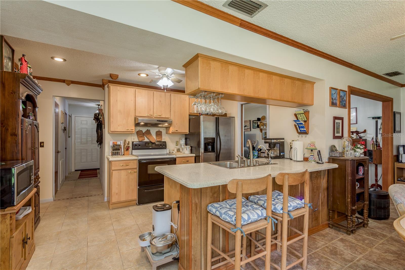 Kitchen facing Front of house