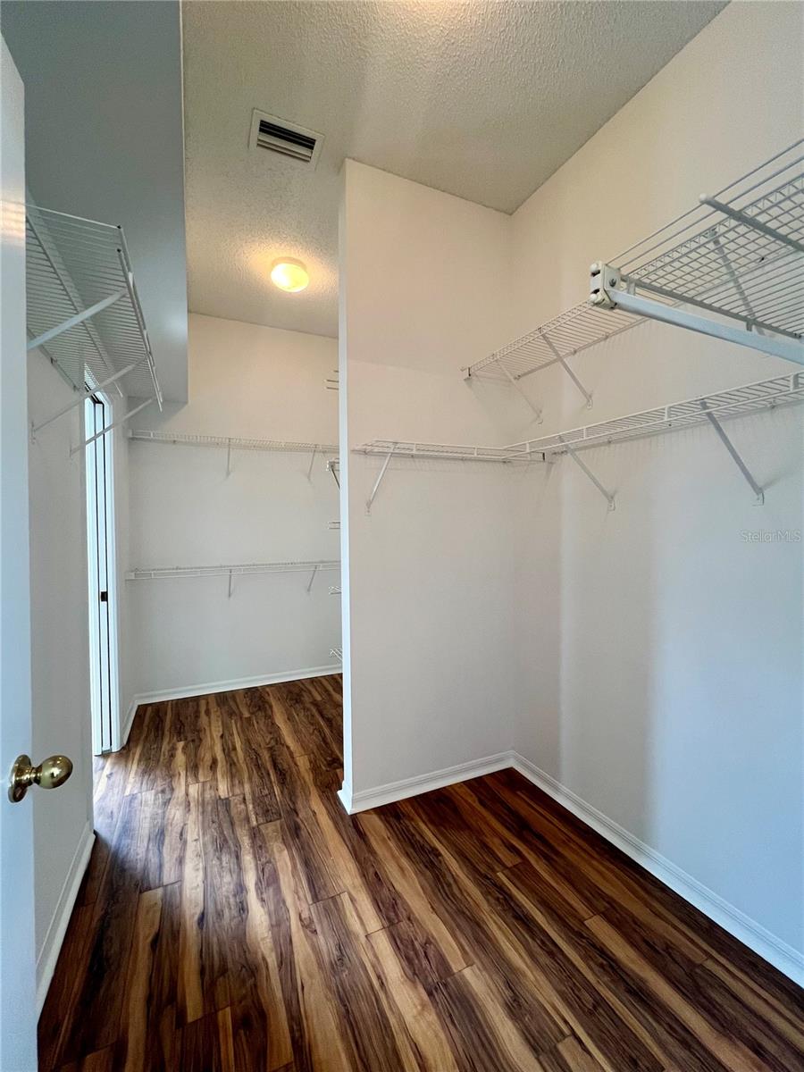 Primary closet