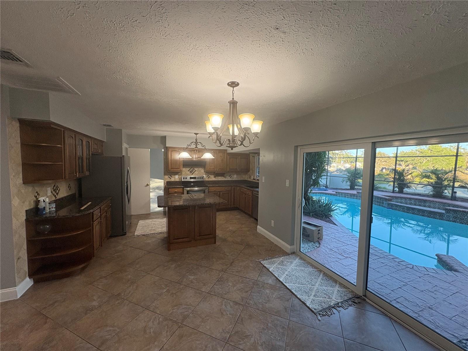 Kitchen from dining space