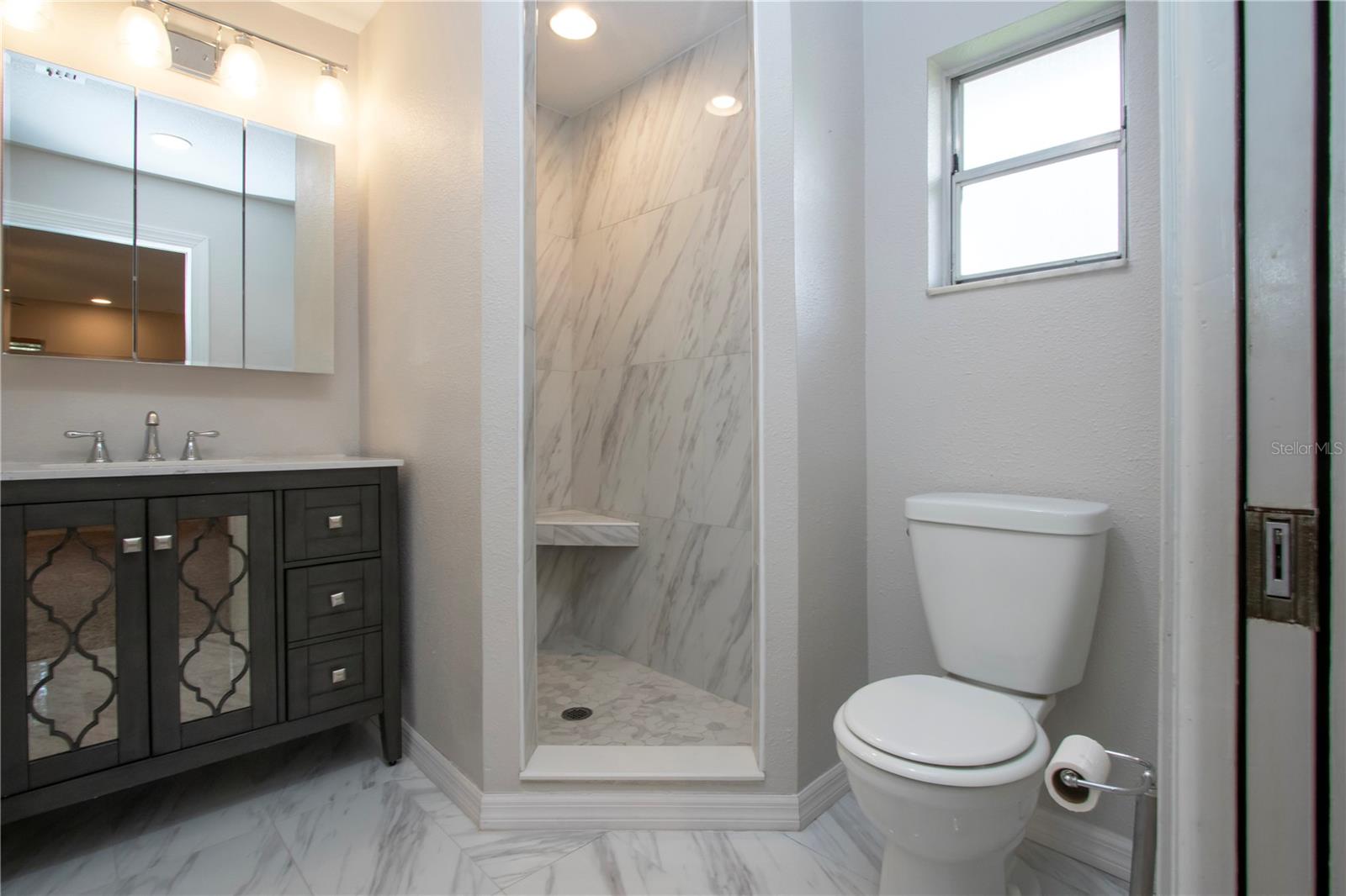 Updated owners suite bathroom