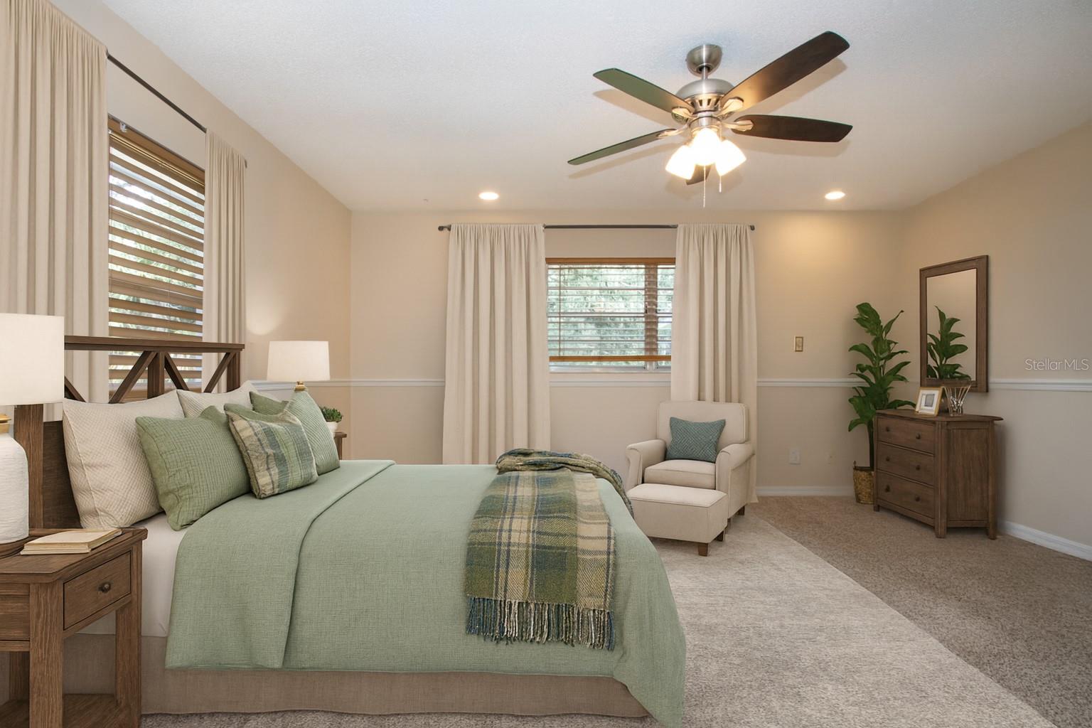 Staged Guest bedroom