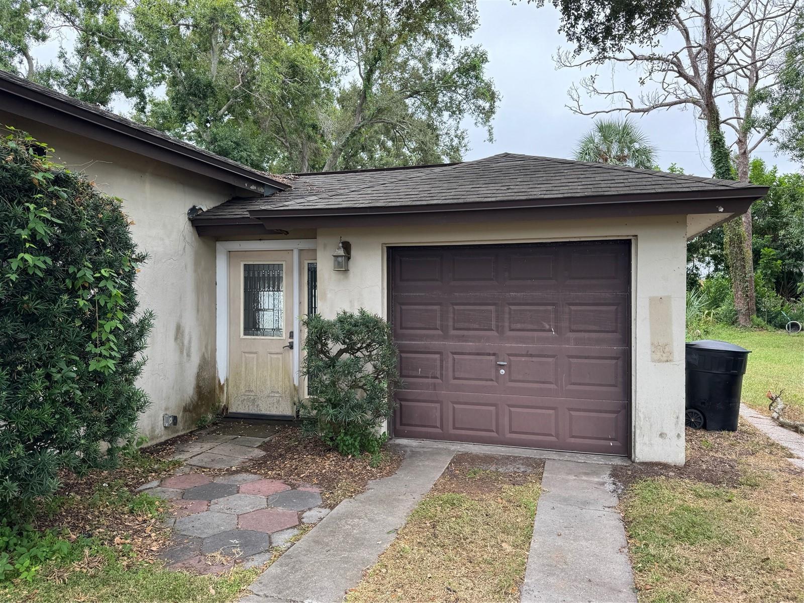 The garage has been attached to the house via a breezeway