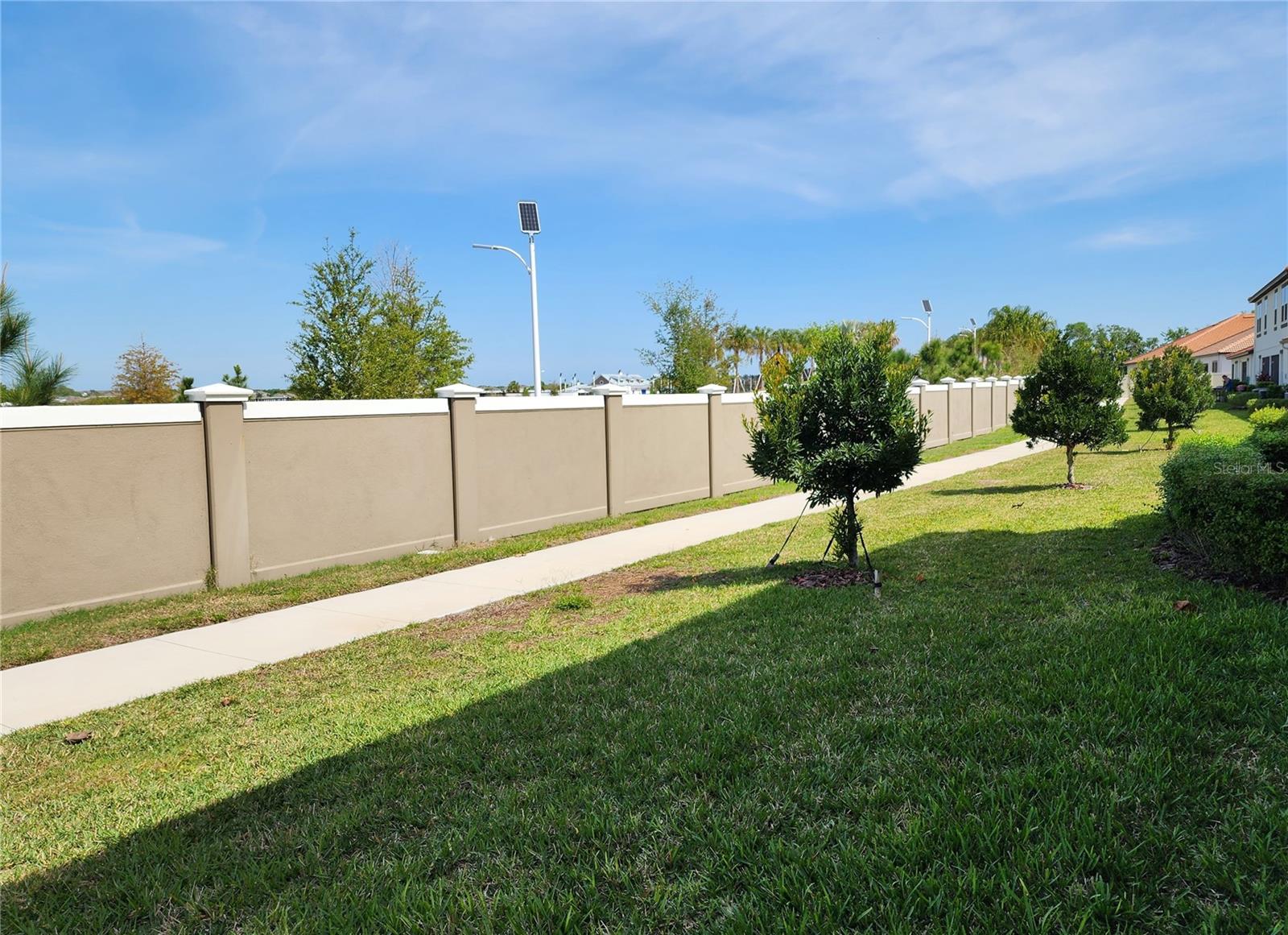 Walking Path behind Unit