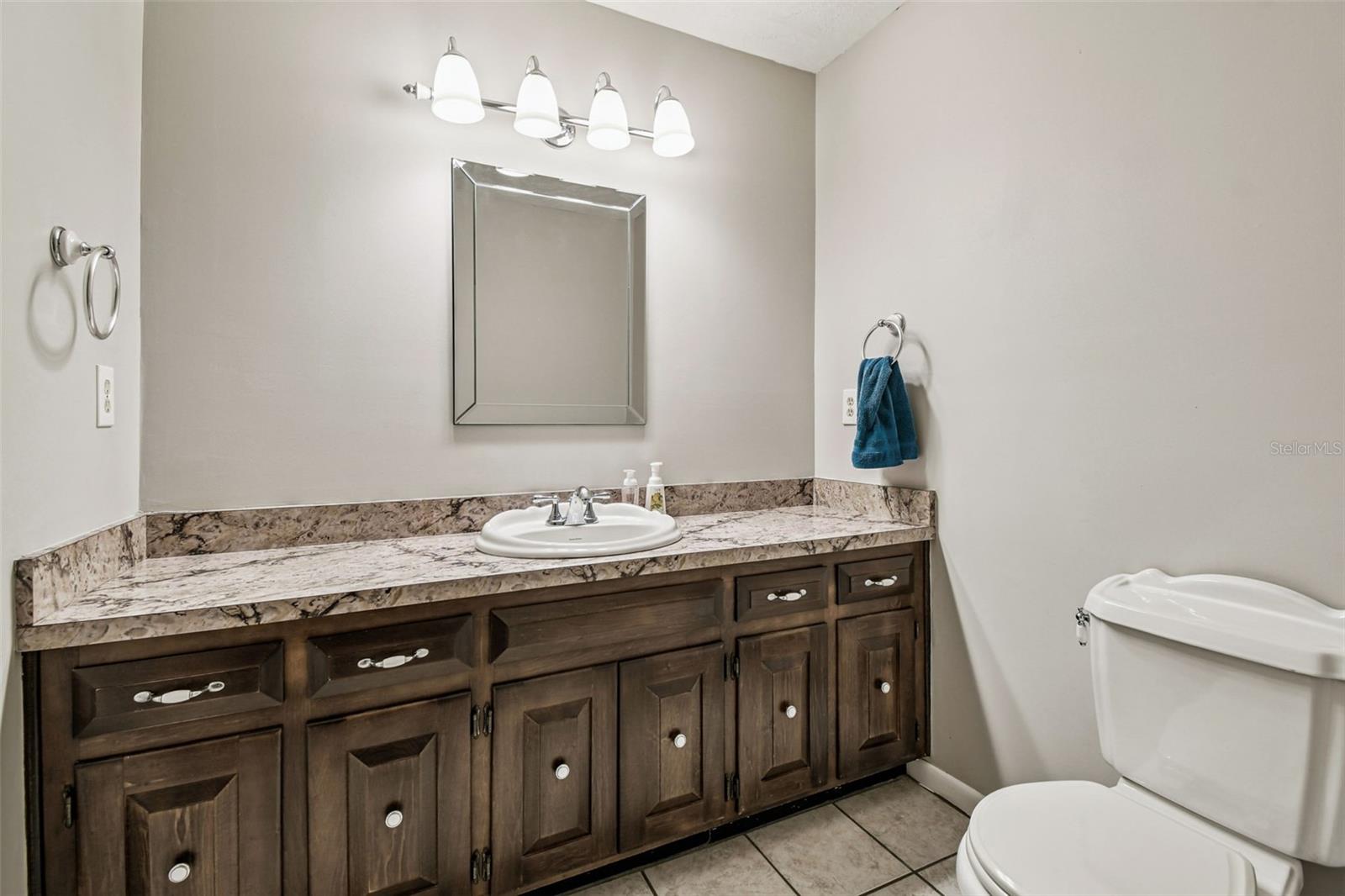 Guest Half Bath in Hallway