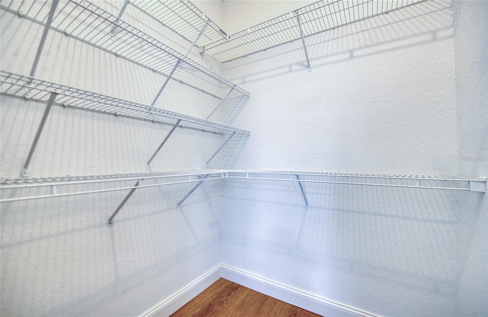 Walk-in closet in second bedroom