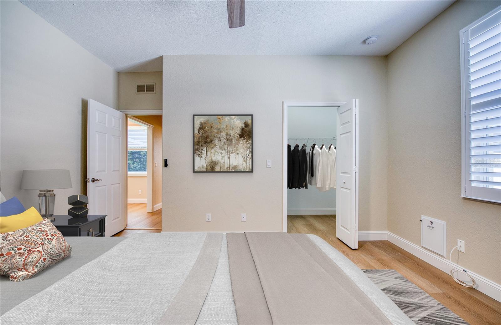 Virtually staged third bedroom