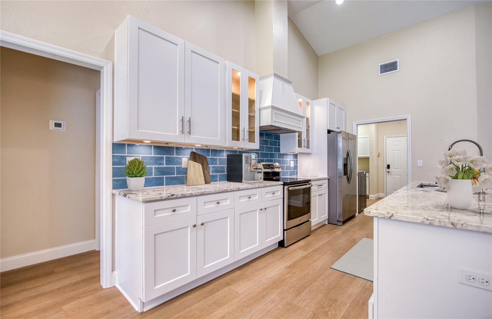 Virtually staged kitchen