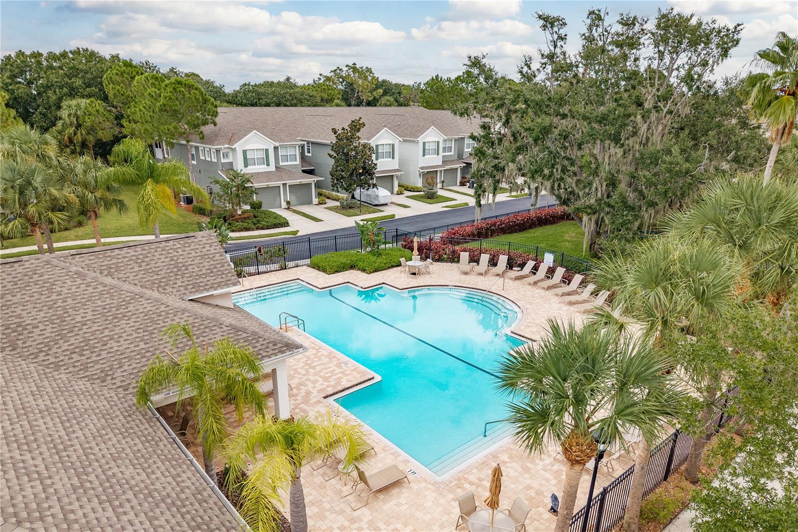 Community Pool has lots of seating
