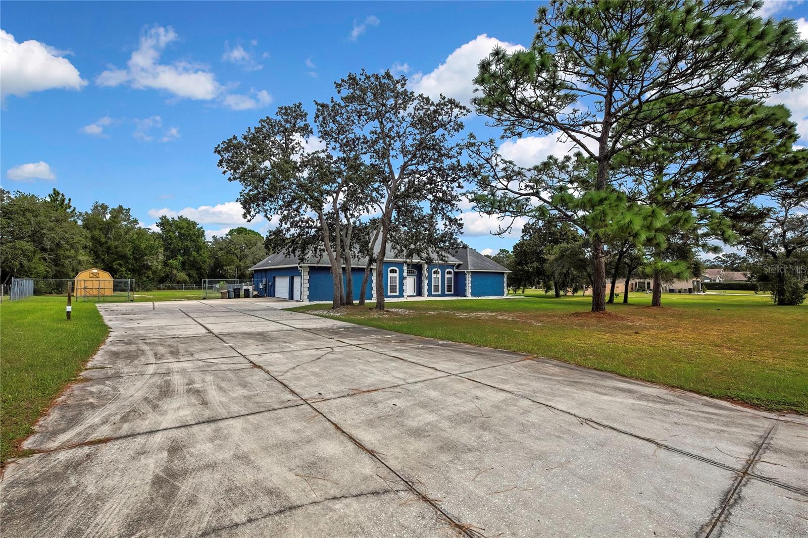 Huge driveway for lots of parking