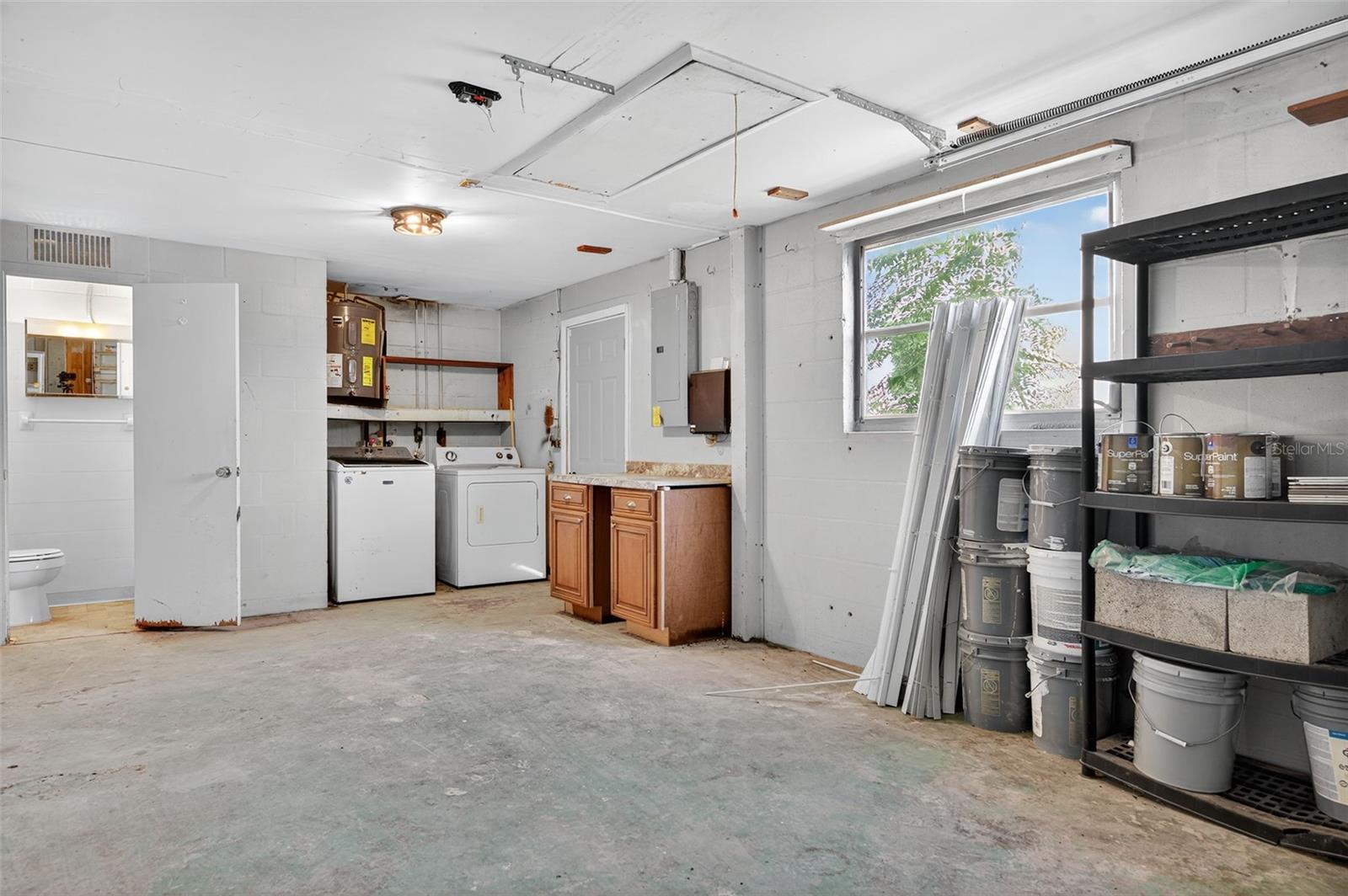 Garage. Laundry Area, 2nd Bathroom (shower and toilet only)