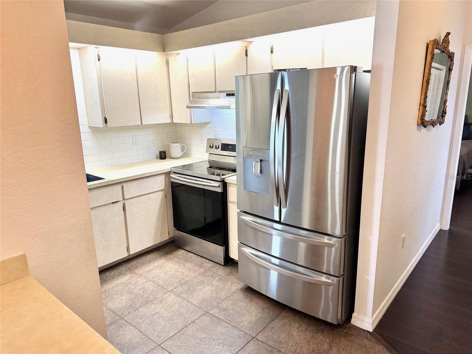 The sink and appliances are like new