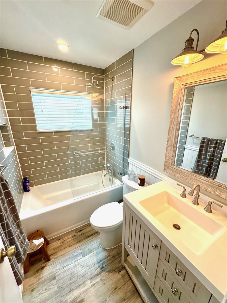 Guest bathroom is also nice updated