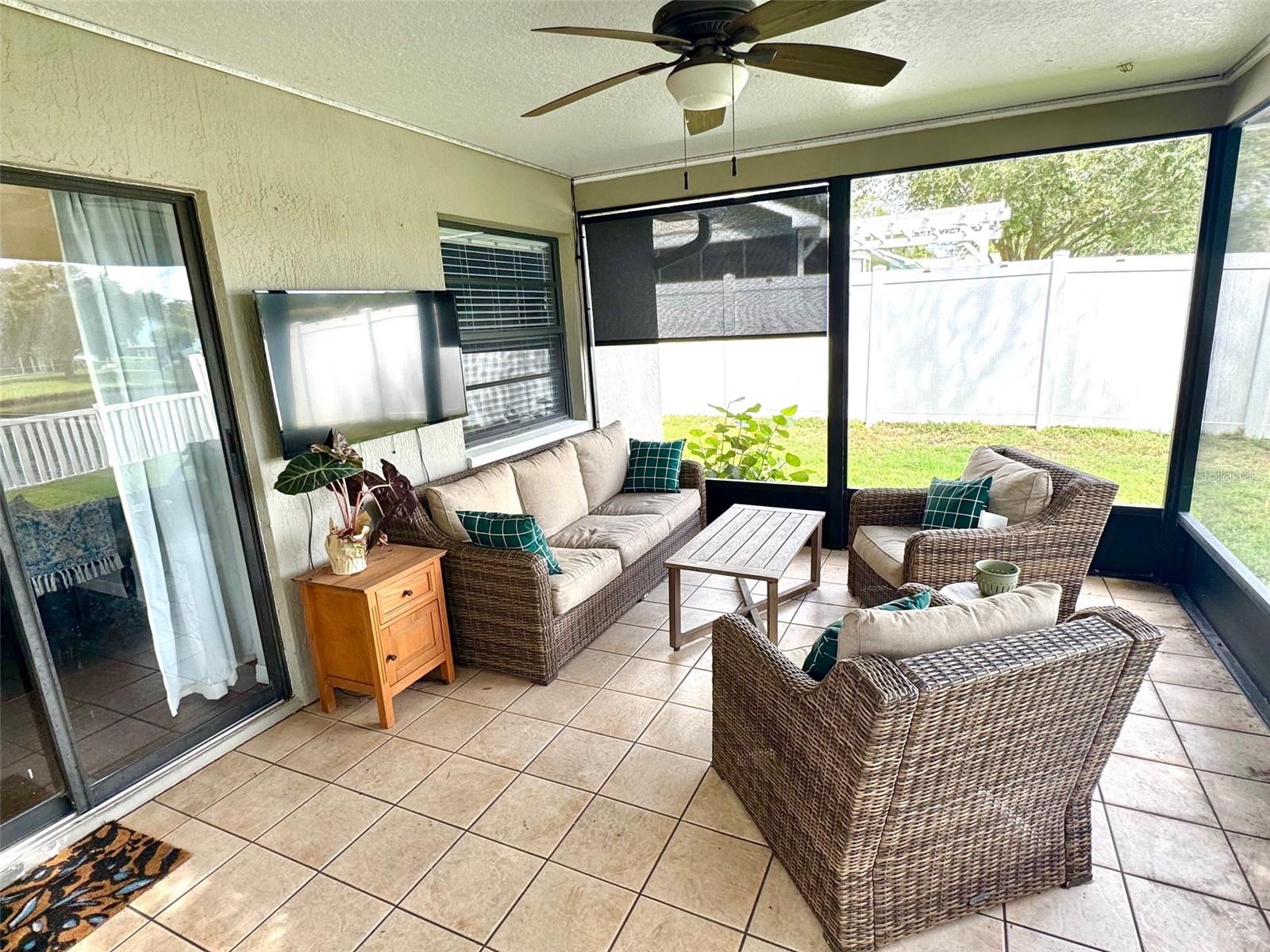 Screened lanai