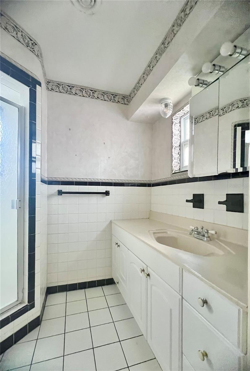 BathroomWith walk in shower