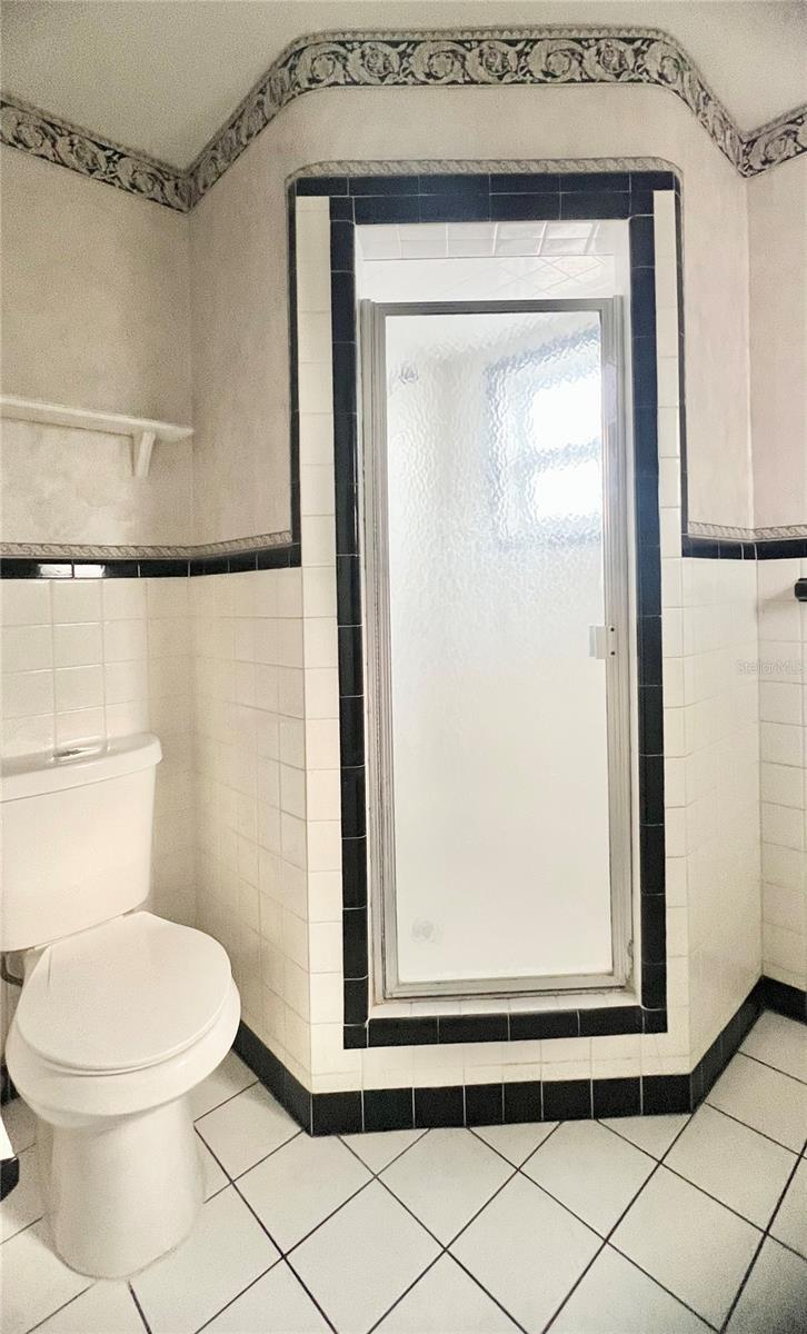 BathroomWith walk in shower