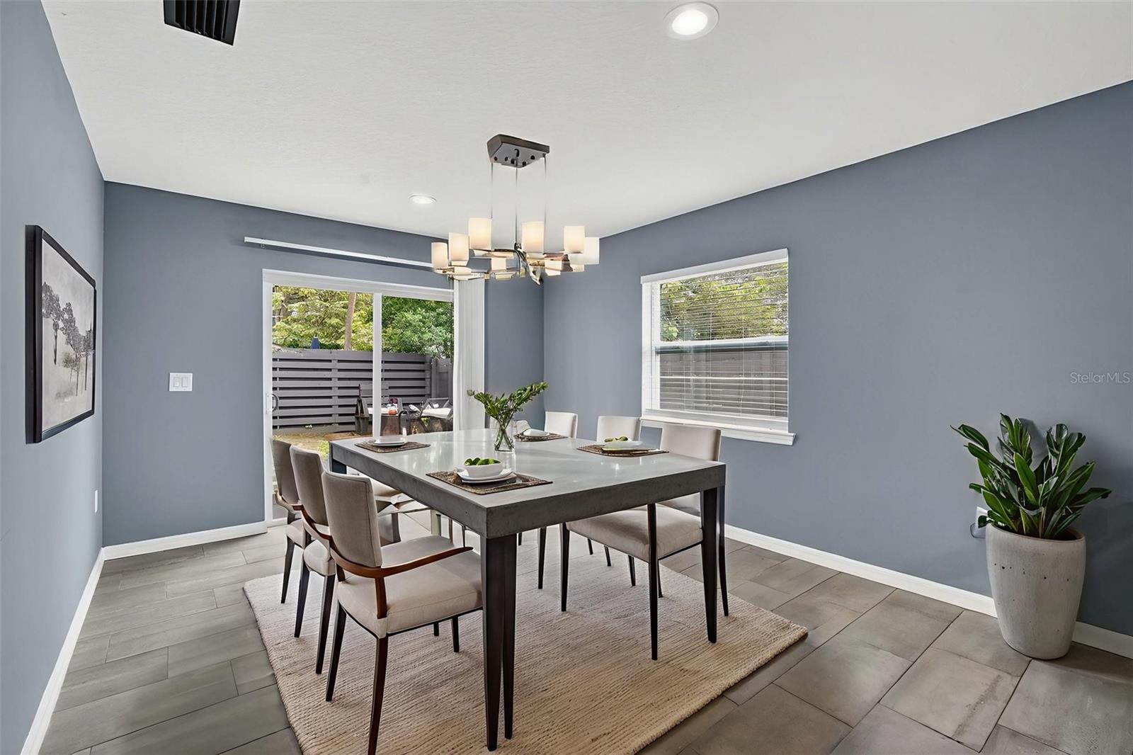 Family room/dining area