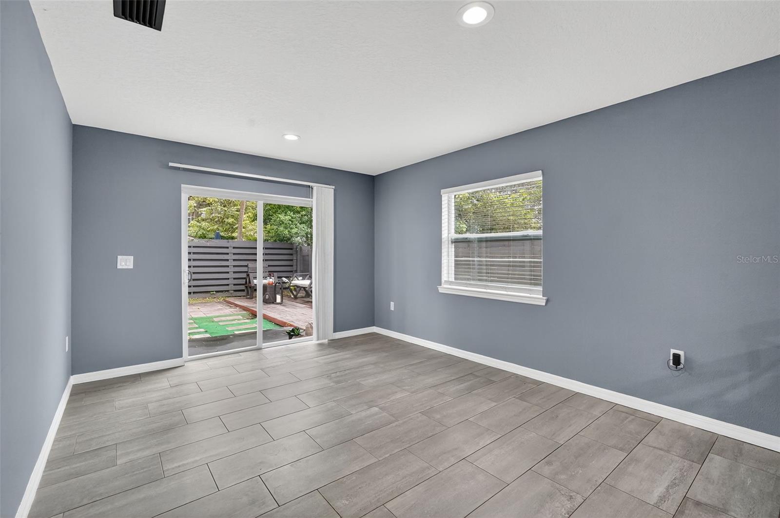 Family room/dining area