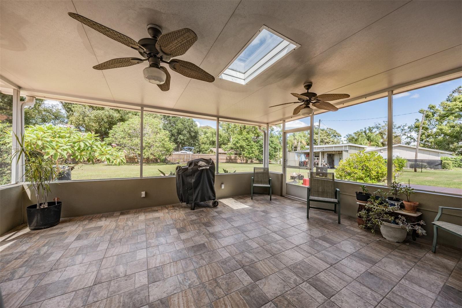 Screened patio