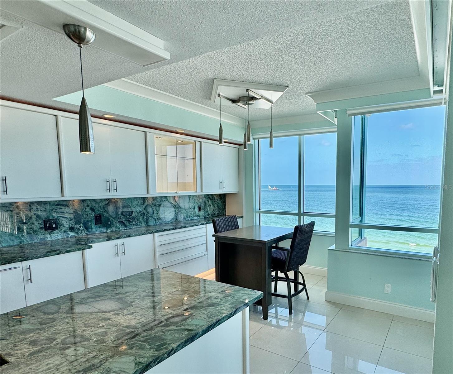 Breakfast nook and the kitchen