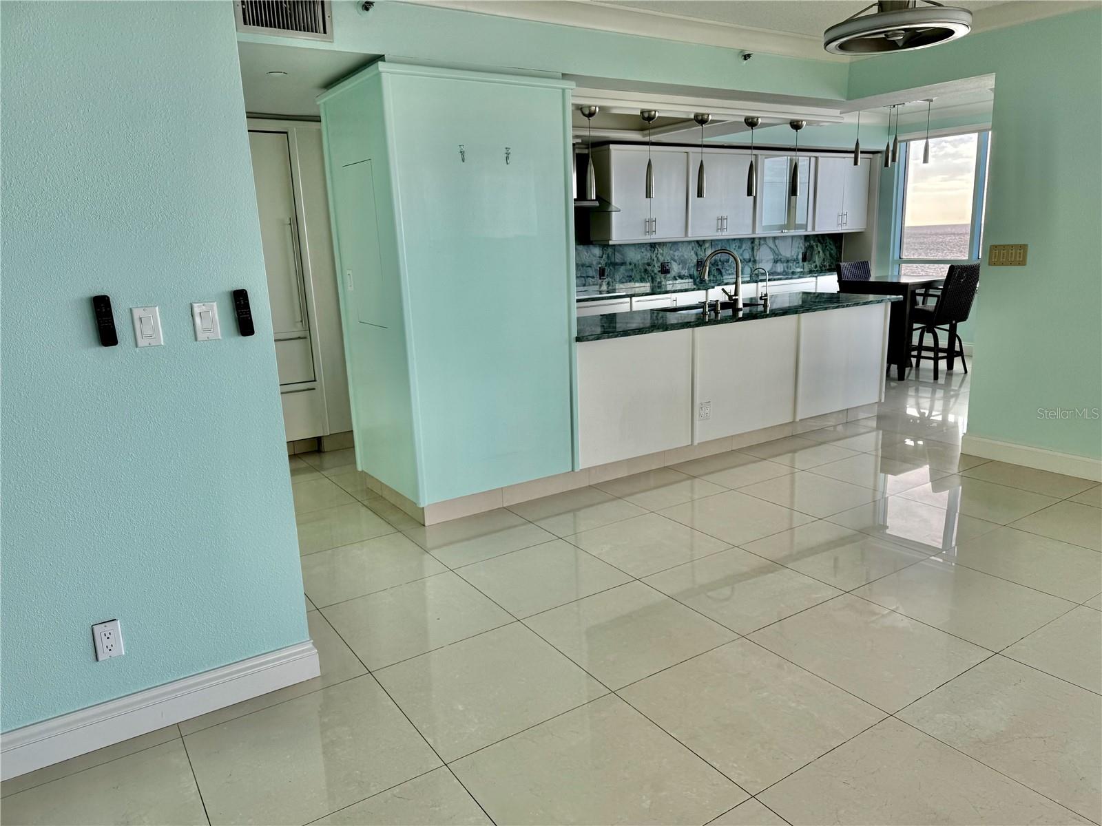 Kitchen from the living room