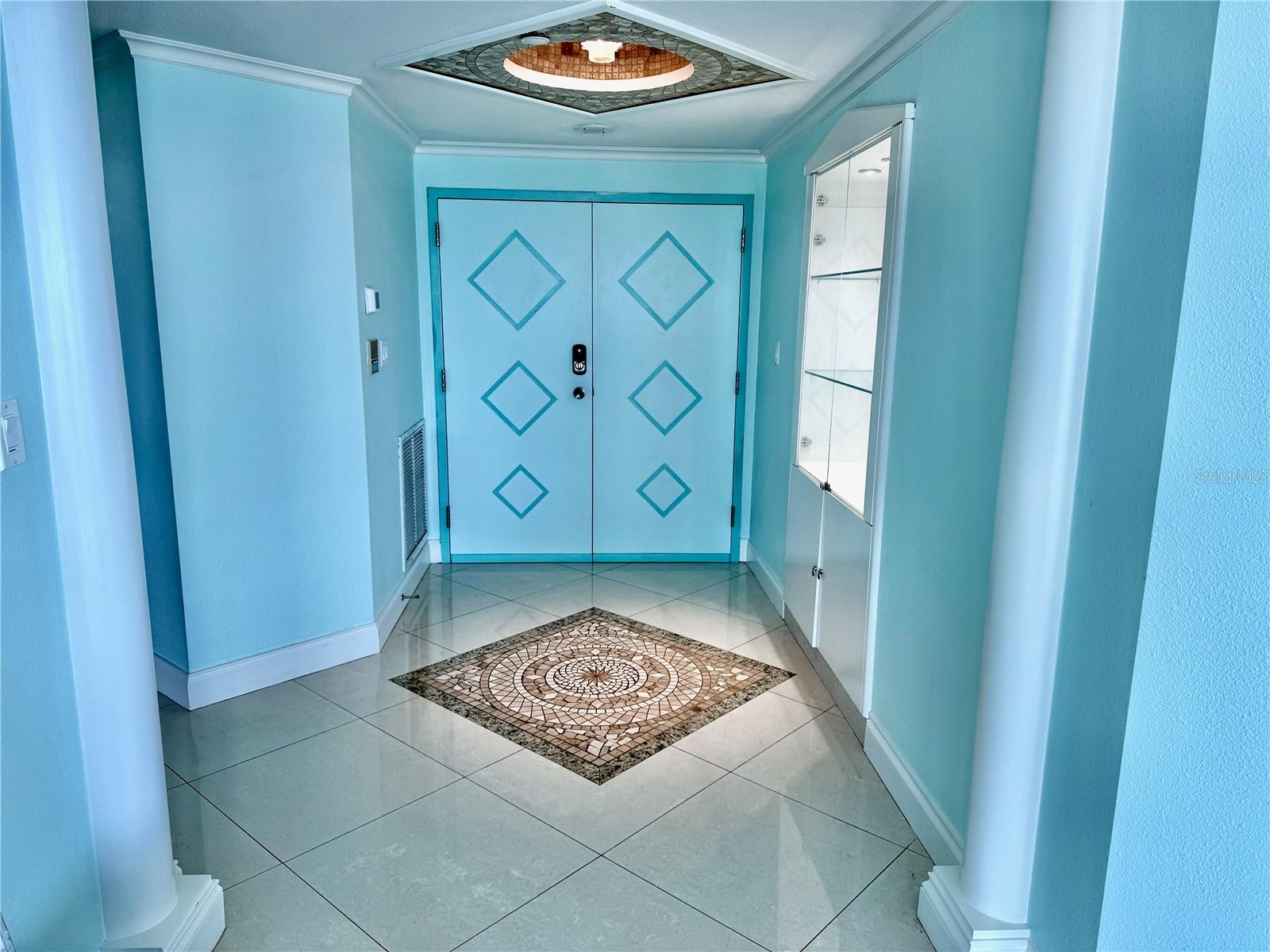 Welcome to the custom crafted luxury entryway